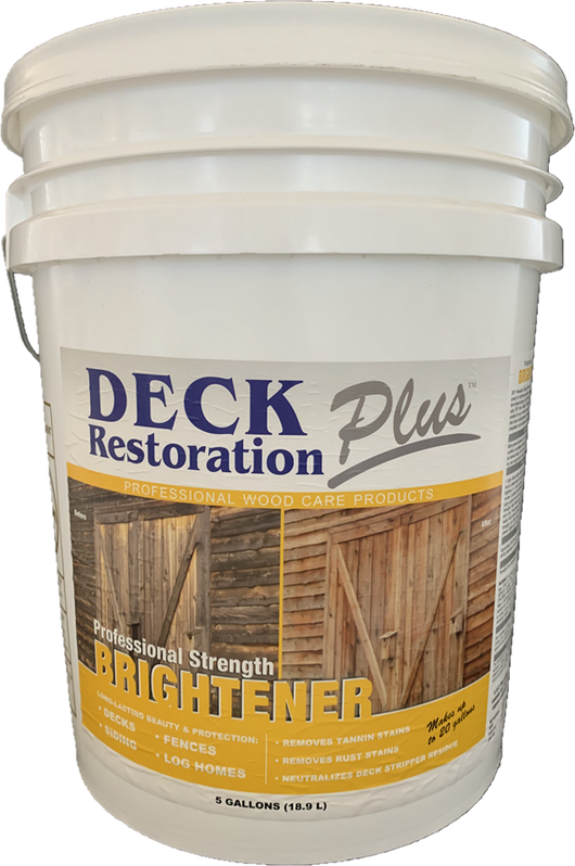 Deck Restoration Plus: Deck & Wood Brightener 5 Gal **PRICE INCLUDES SHIPPING AND HAZMAT FEES**