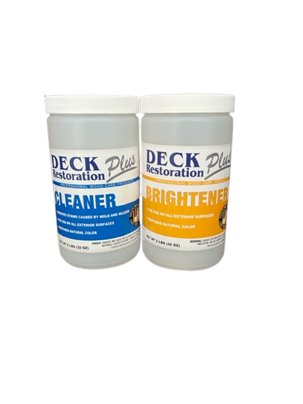Deck Restoration Plus - DIY Deck Cleaner and Brightener Bundle