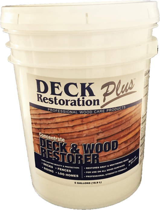 Deck Restoration Plus: Deck & Wood Restorer 5 Gal Concentrate *PRICE INCLUDES SHIPPING AND HAZMAT FEES.*