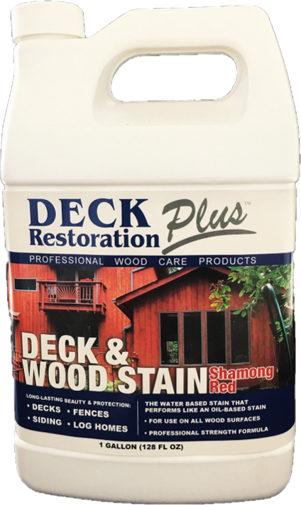 Deck Restoration Plus Deck & Wood Stain: Shamong Red (FREE SHIPPING on Stains)