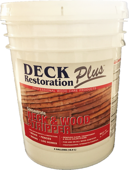 Deck Restoration Plus: Deck & Wood Stripper 5 Gal Concentrate *PRICE INCLUDES SHIPPING AND HAZMAT*