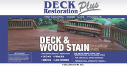 Deck Restoration Plus Deck & Wood Stain: Moorestown Brown (FREE SHIPPING on Stains)